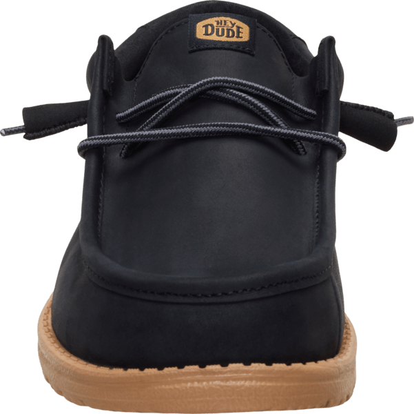 Wally Full Grain Leather - Black - Hey Dude South Africa