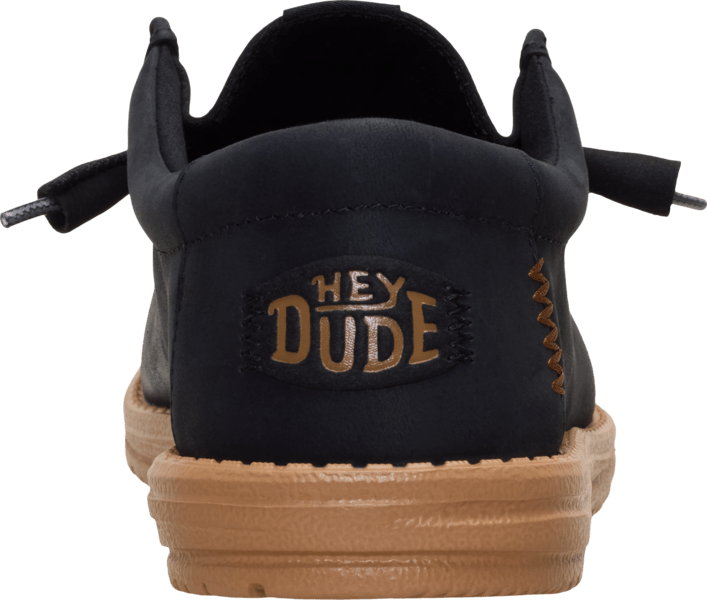 Wally Full Grain Leather - Black - Hey Dude South Africa