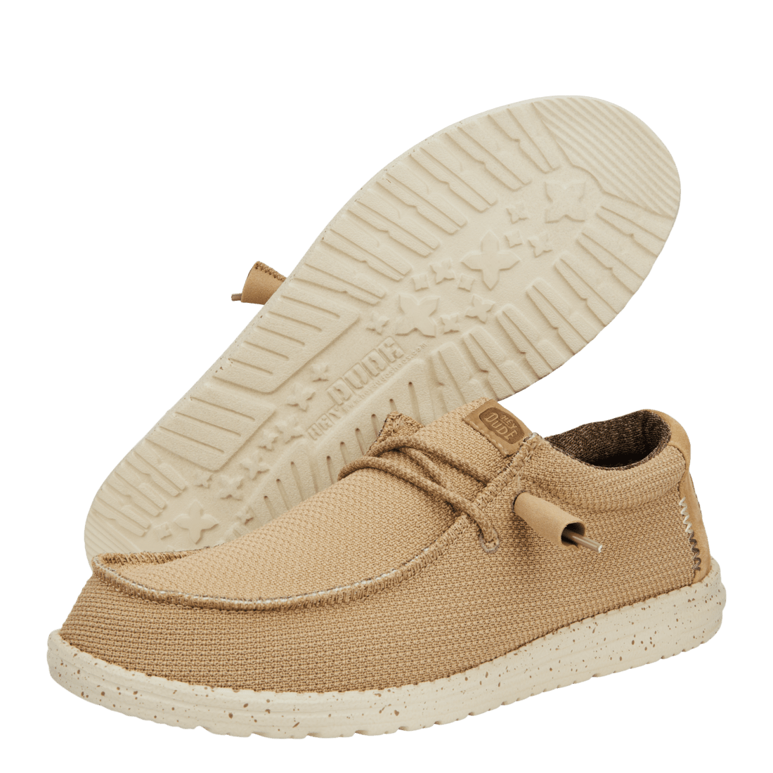 Wally Sport Mesh Tan/White - Hey Dude South Africa