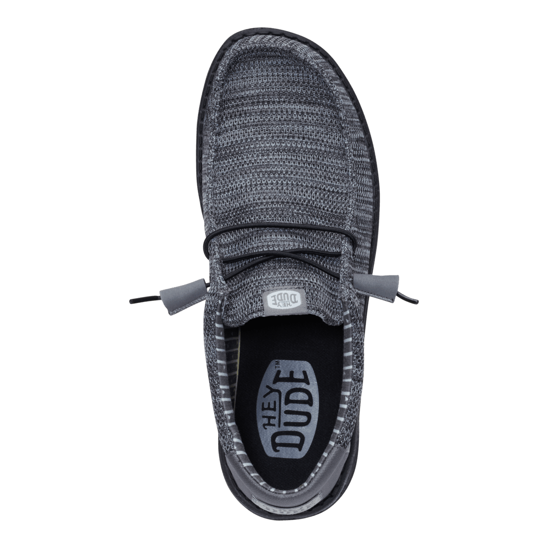 Wally Stretch Sox Granite Grey/Black - Hey Dude South Africa