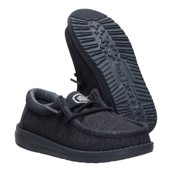 Wally Youth Stretch Jersey - Black - Hey Dude South Africa