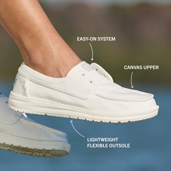 Wendy Cru Stretch Canvas - Snow White - Hey Dude South Africa