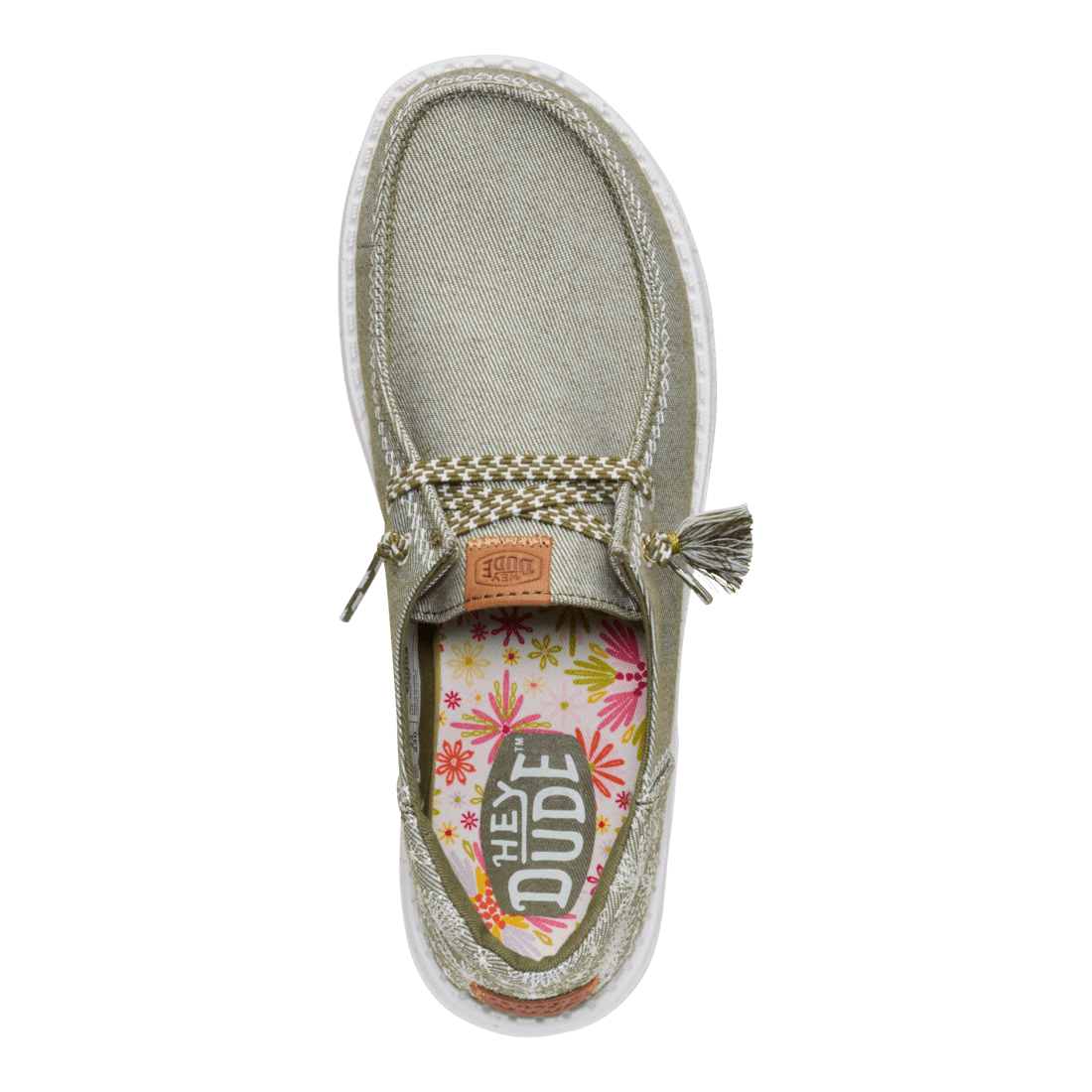 Wendy Funk Embroidered Olive - Hey Dude South Africa