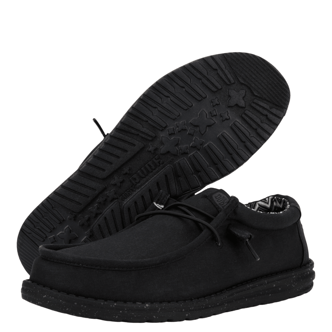 Wendy Stretch Canvas Black/Black - Hey Dude South Africa