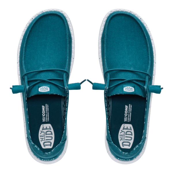 Wendy Stretch Canvas - Deep Teal - Hey Dude South Africa