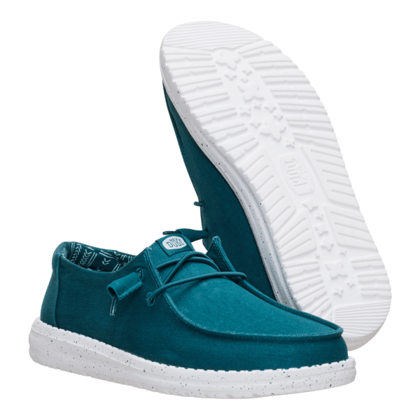 Wendy Stretch Canvas - Deep Teal - Hey Dude South Africa