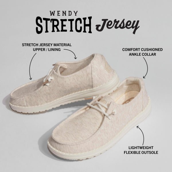 Wendy Stretch Jersey - Oatmeal - Hey Dude South Africa
