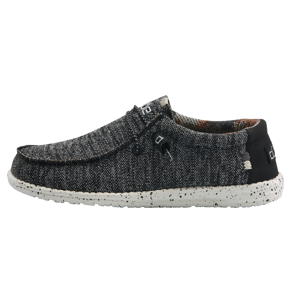 Mens Wally Sox Canvas Black White