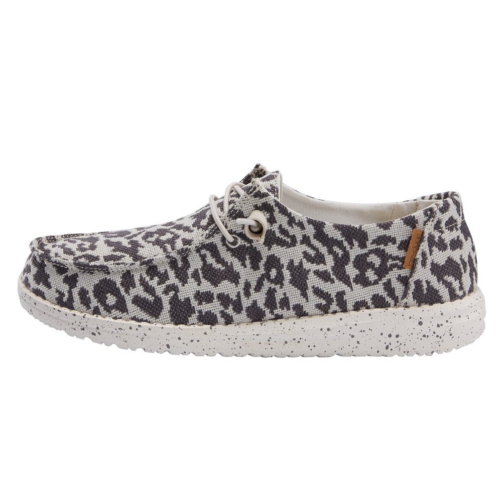 Womens Wendy Woven Cheetah Grey