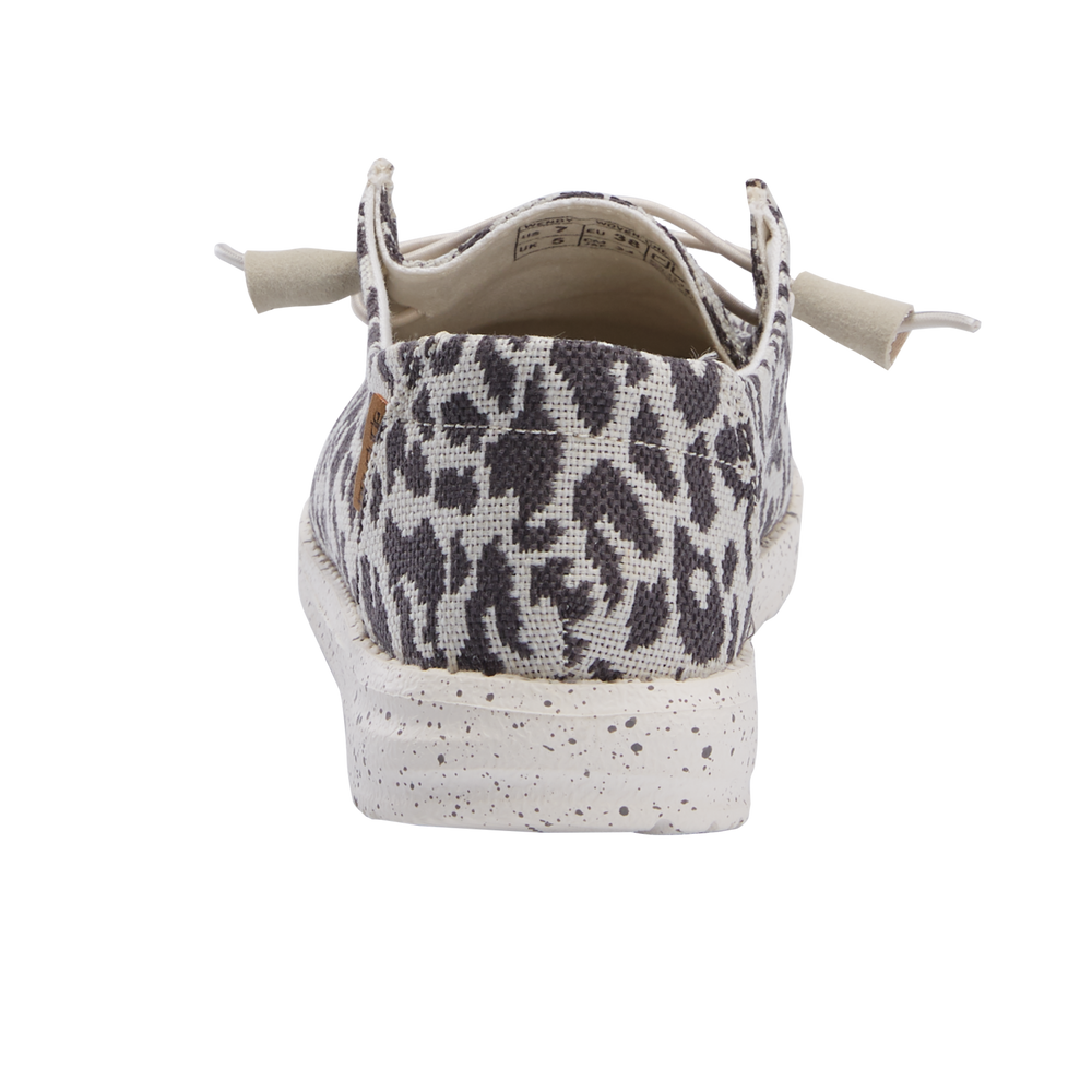 Womens Wendy Woven Cheetah Grey