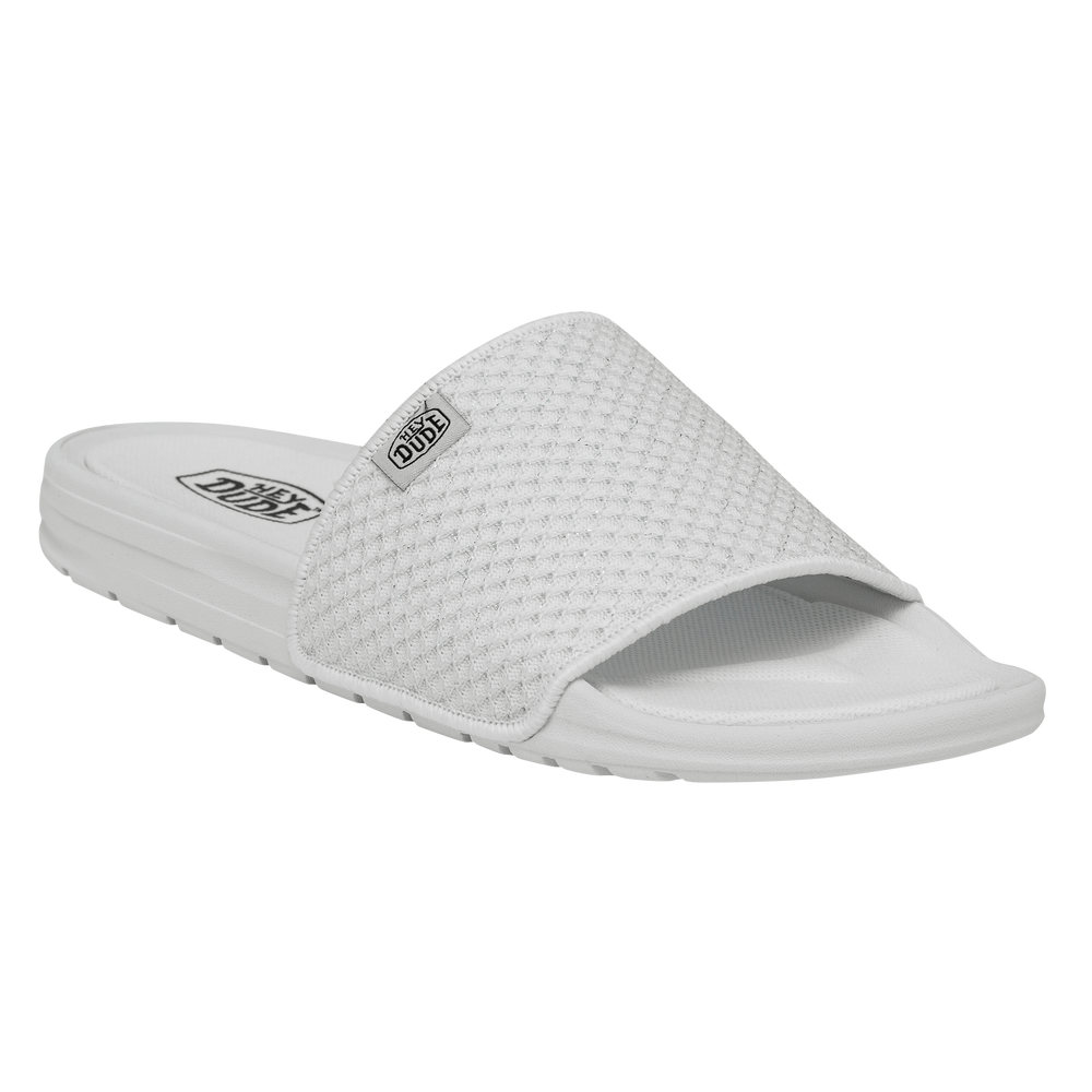 Womens Chandler Knit White Silver