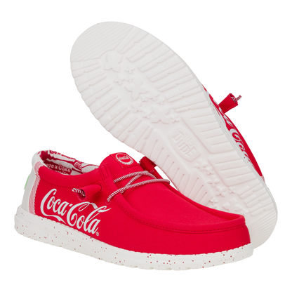 Mens Wally Coke True Red White