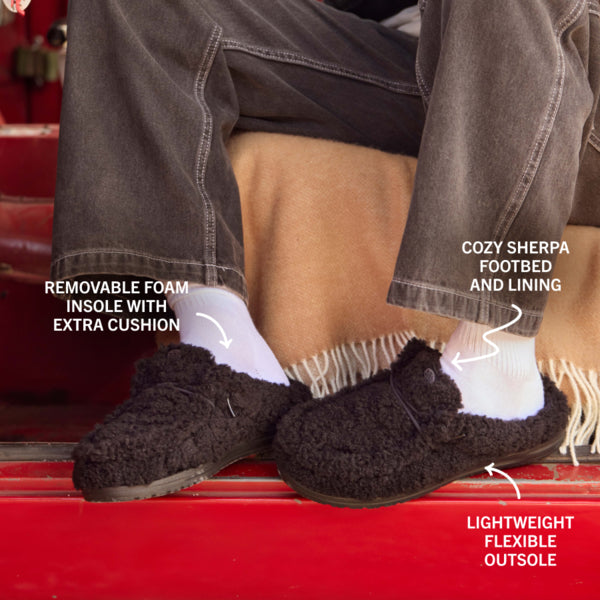 Wally Slipper Black/Black