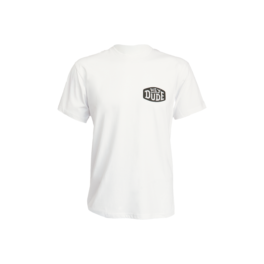 Adult Unisex Front Logo Tee White