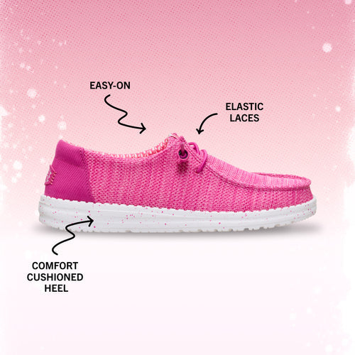 Wendy Stretch Sox - Fuchsia Pink