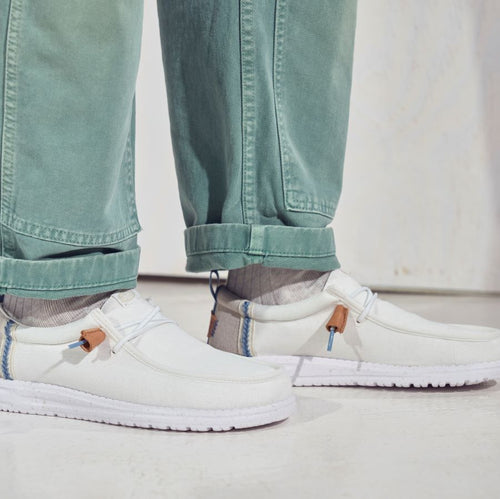 Wally Summer Linen - White/Stone Grey