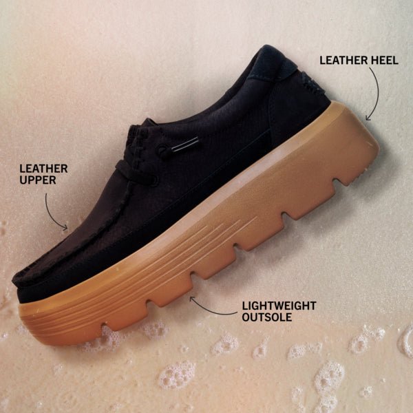 Austin Edge Ox Nubuck - Black - Hey Dude South Africa