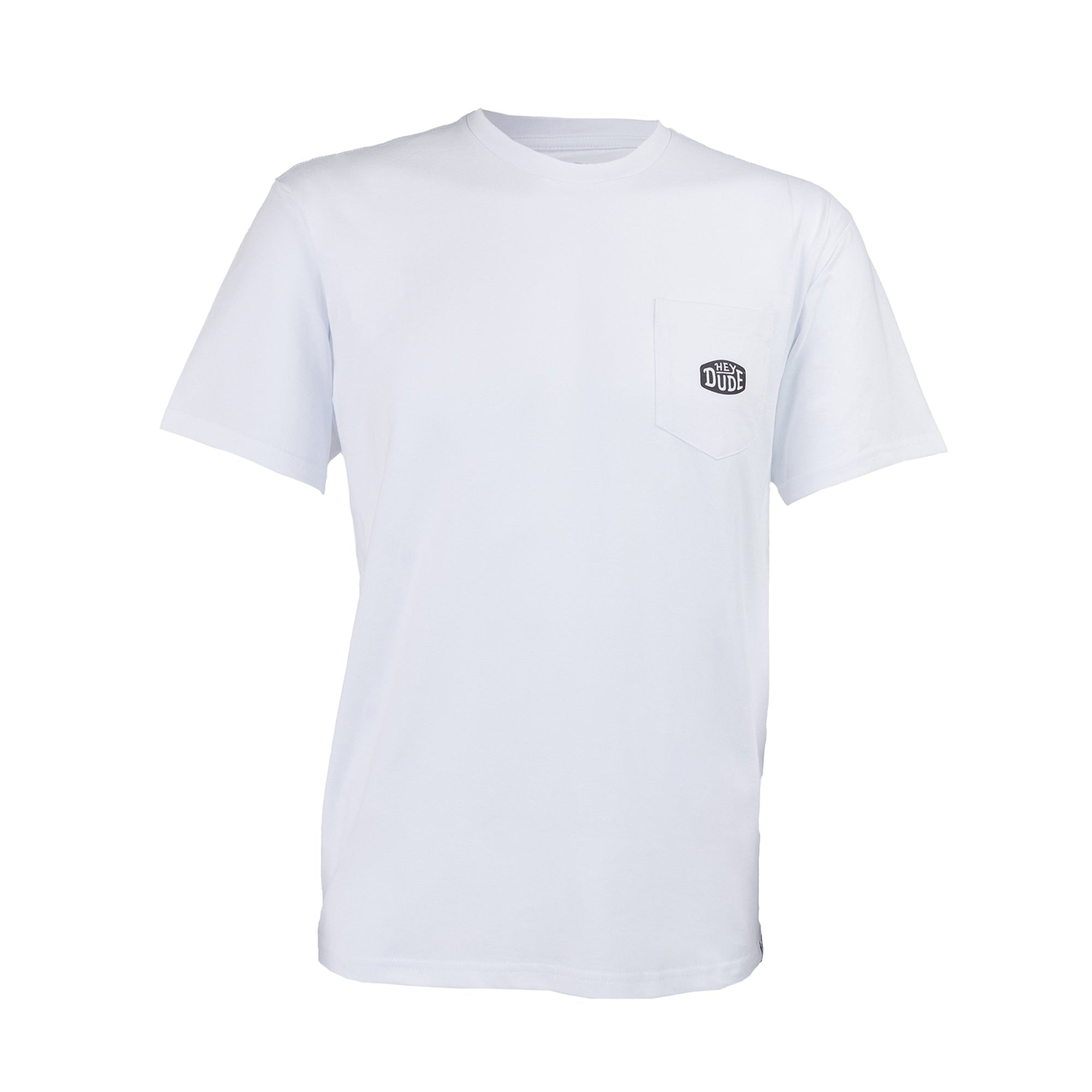 Buckle Logo Pocket Tee White - Hey Dude South Africa