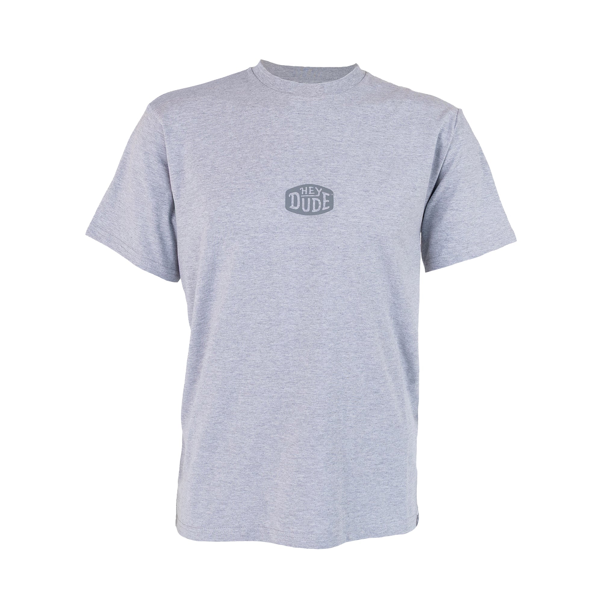 Buckle Logo Tee Grey Melange - Hey Dude South Africa