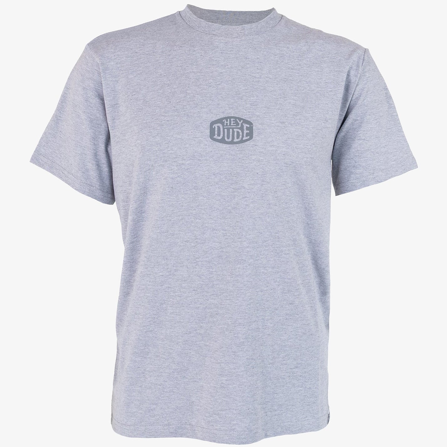 Buckle Logo Tee Grey Melange - Hey Dude South Africa