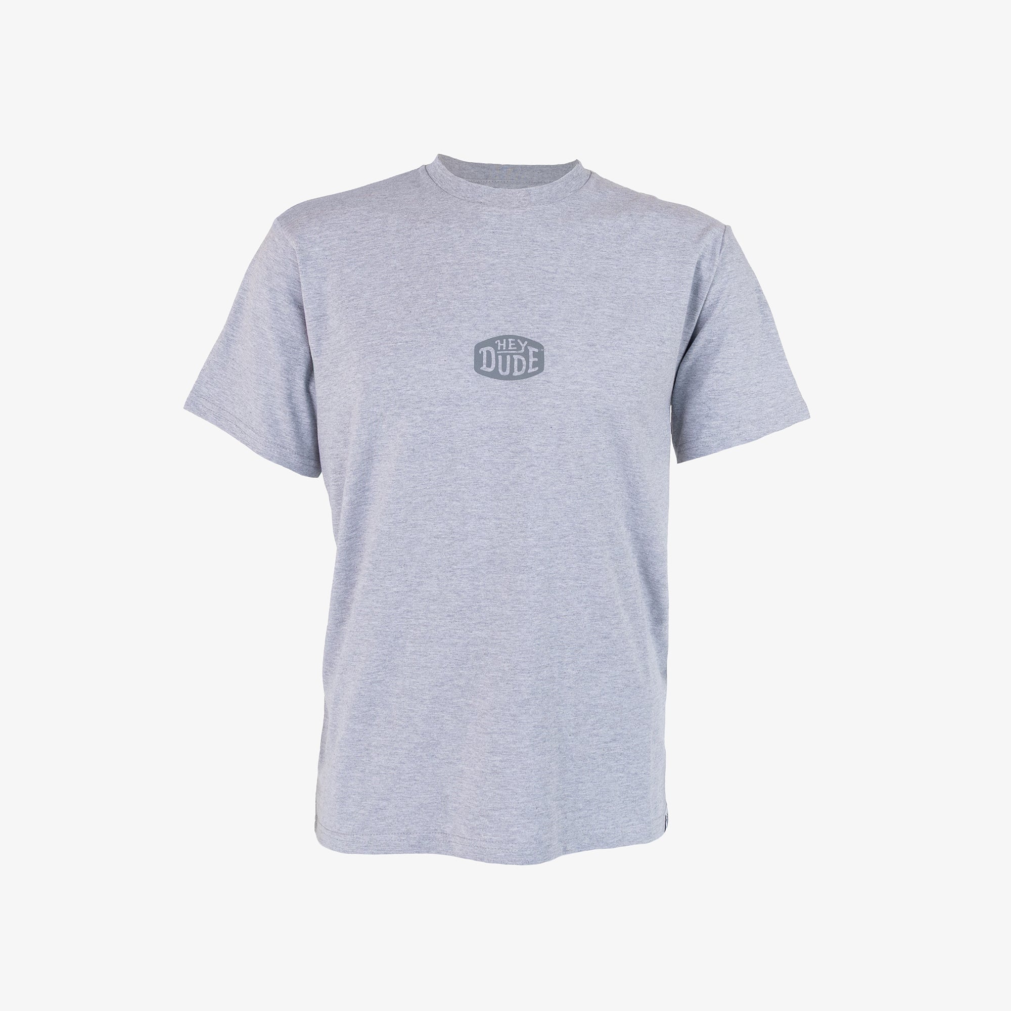 Buckle Logo Tee Grey Melange - Hey Dude South Africa