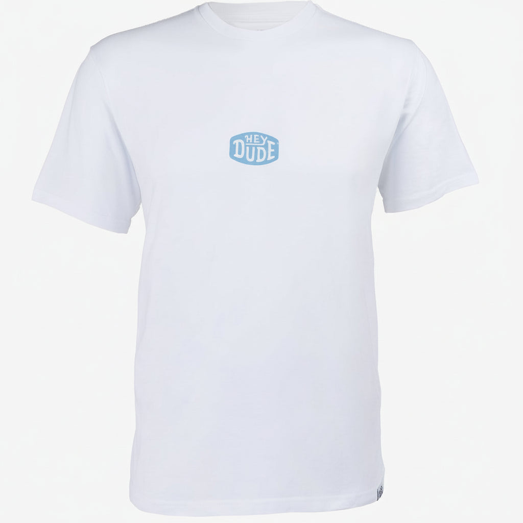 Buckle Logo Tee White - Hey Dude South Africa