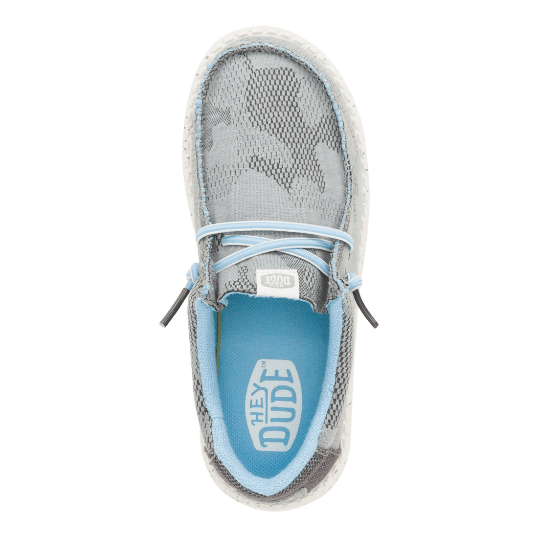 Kids Wally Y Camo Mesh Char Charcoal - Hey Dude South Africa