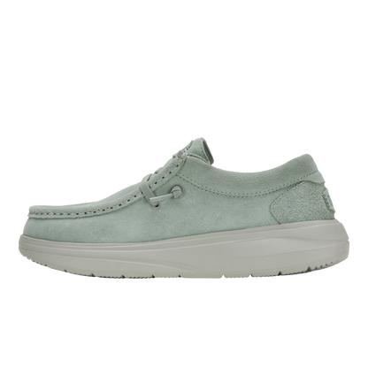 Mens Wally Comf Suede Sea Foam