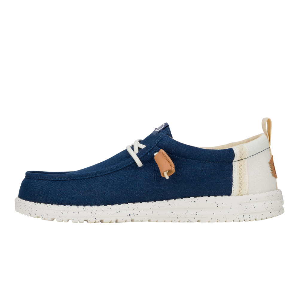 Men's Wally Summer Linen Sargasso Blue/White