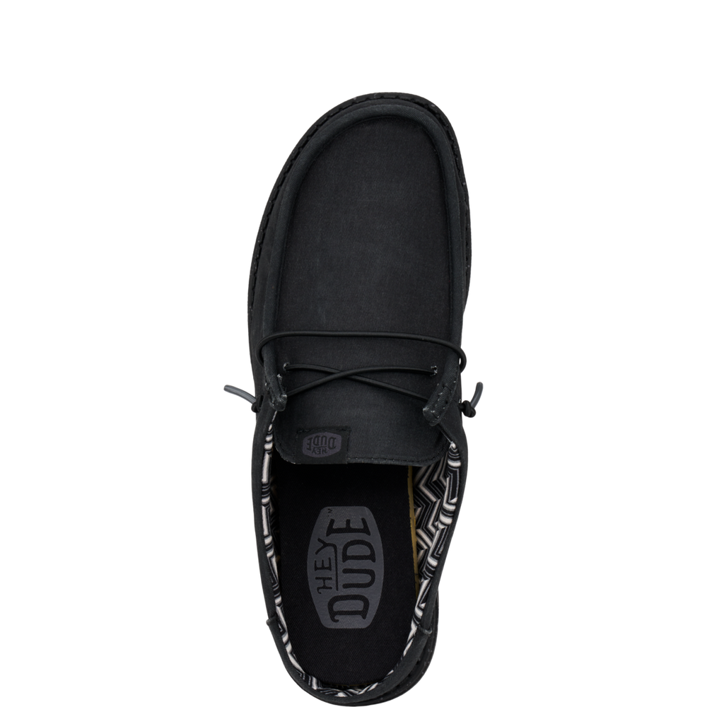 Men's Wally Slip Stretch Canvas Black/Black