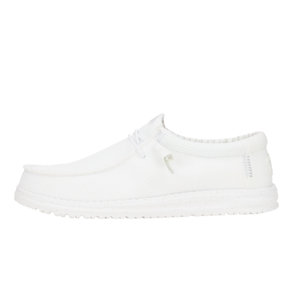 Mens Wally Stretch Mesh White