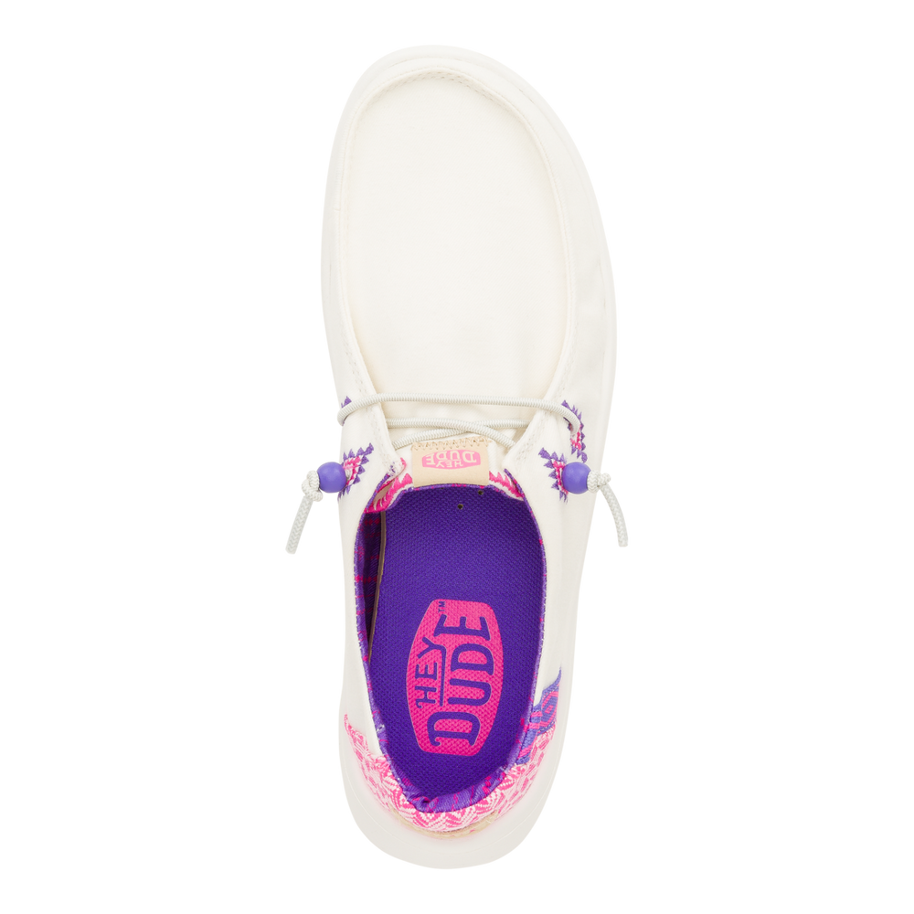 Women's Wendy Peak Chambray Woven White Pink