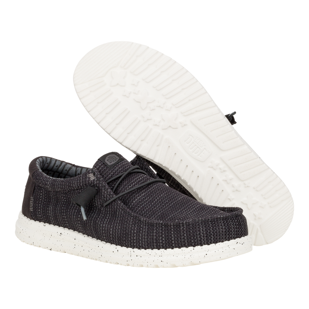 Men's Wally Stretch Mesh  Black White