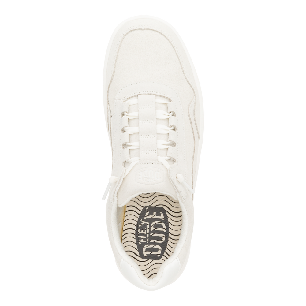 Men's Hudson M Suede Vintage  White