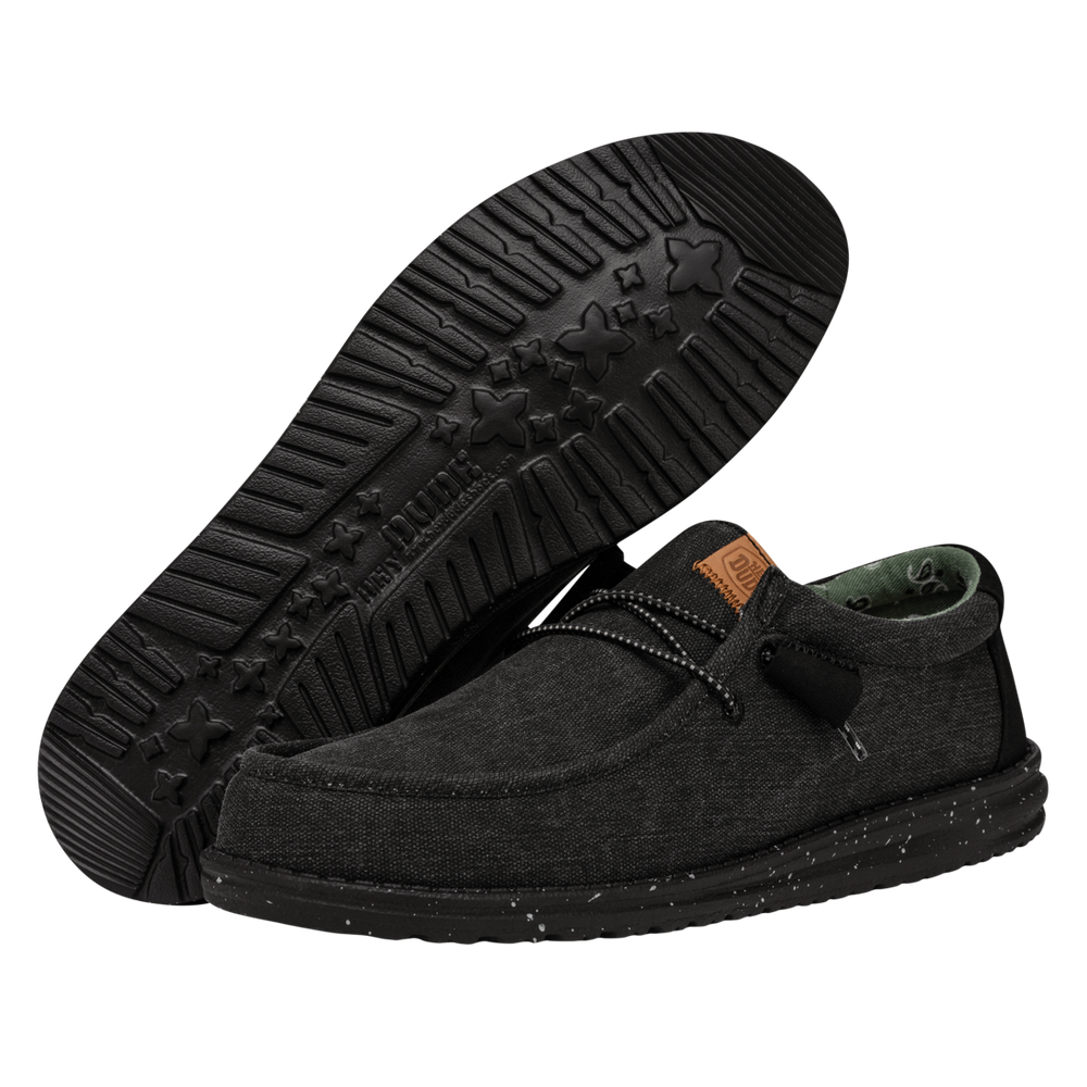 Men's Wally Washed Canvas Black/Black