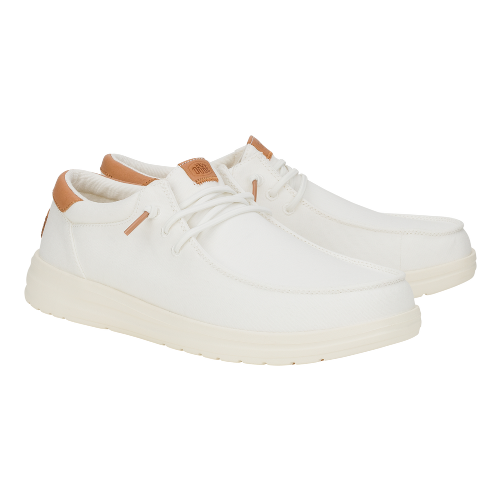 Men's Paul Canvas White