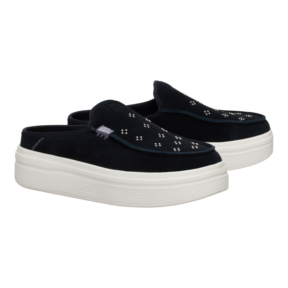 Women's Austin Lift Suede Stud Black