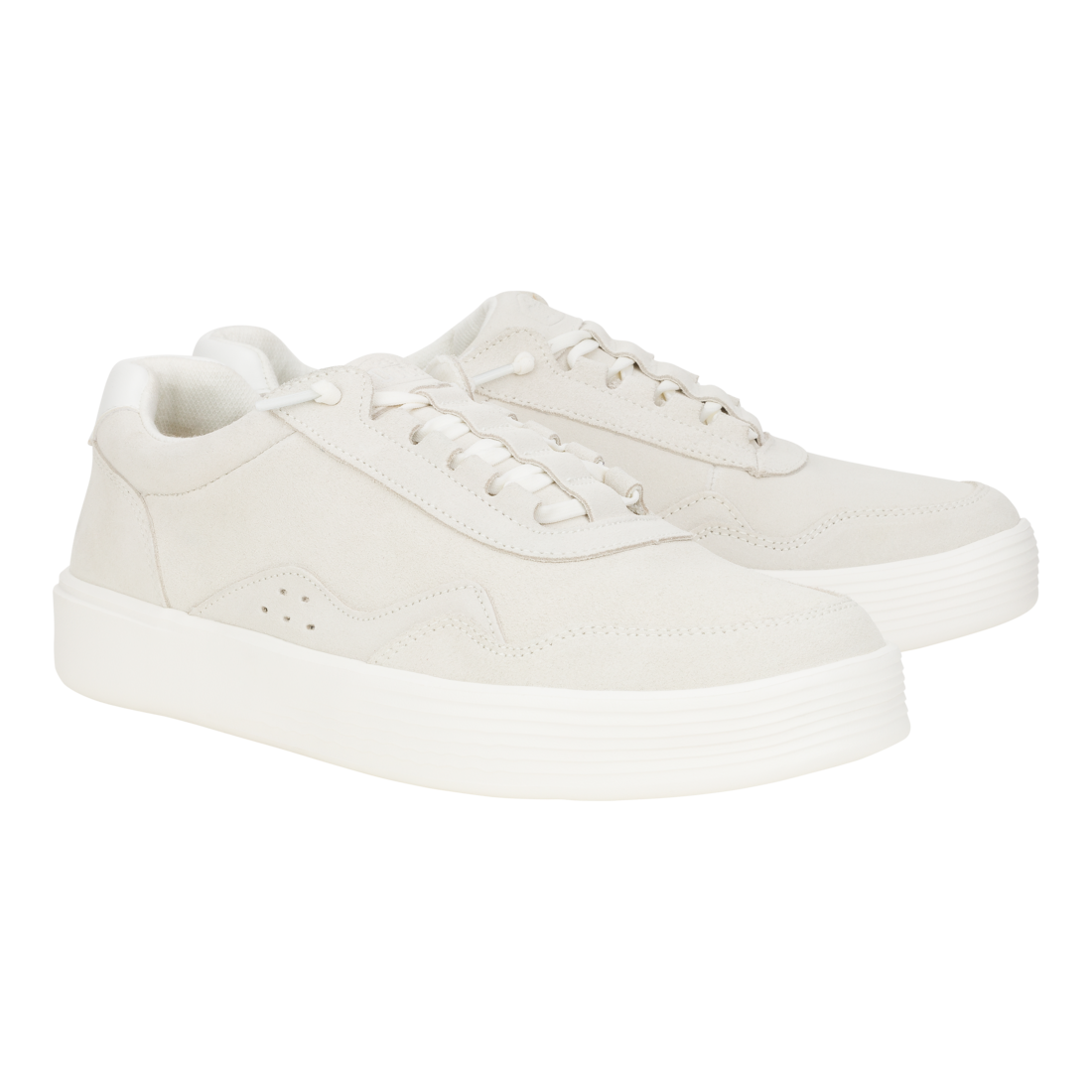 Mens Hudson M Suede Vintage  White