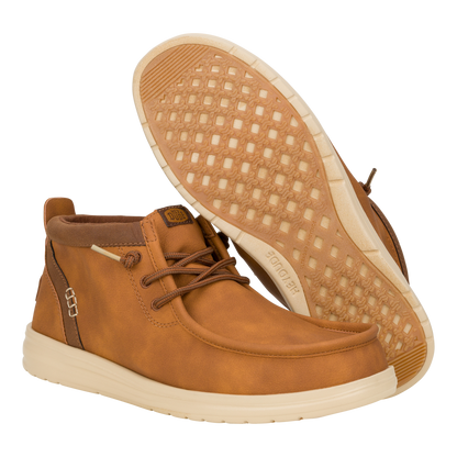 Mens Wally Mid Gripr Classic Cognac Tan