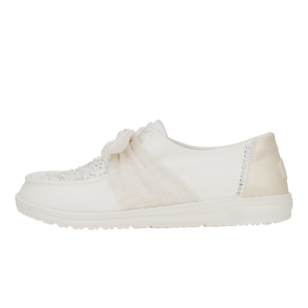 Women's Wendy Bow Embellishment White
