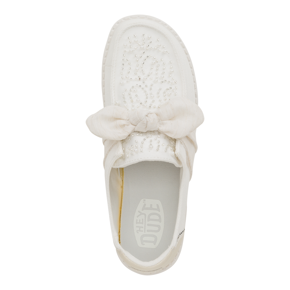 Women's Wendy Bow Embellishment White