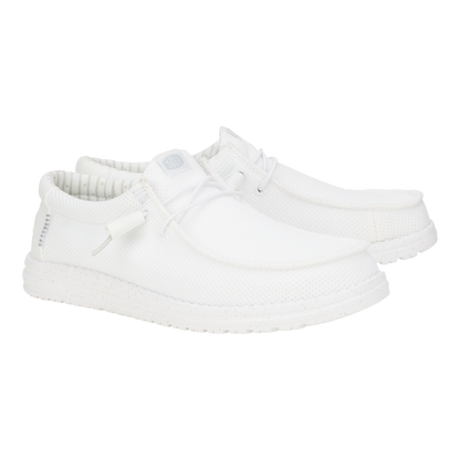 Mens Wally Stretch Mesh White