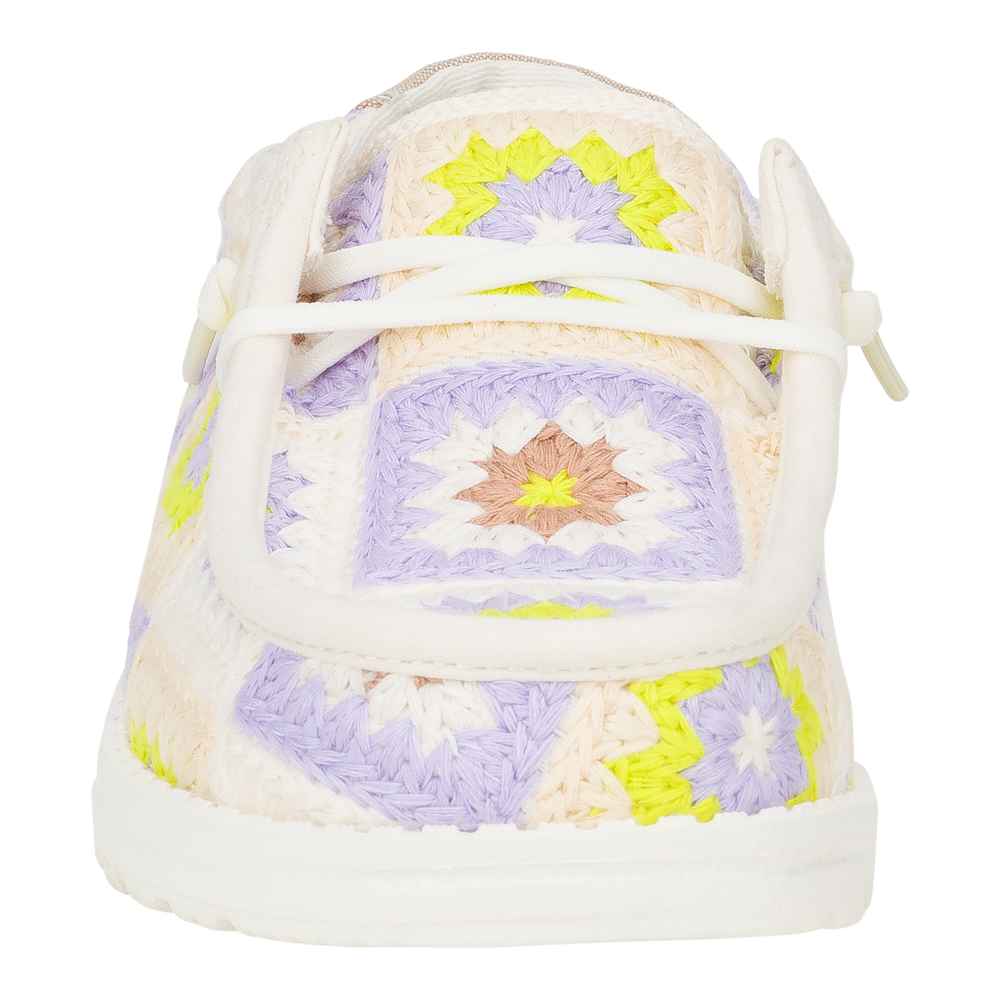 Women's Wendy Cottage Crochet Egret/Lavender/Multi