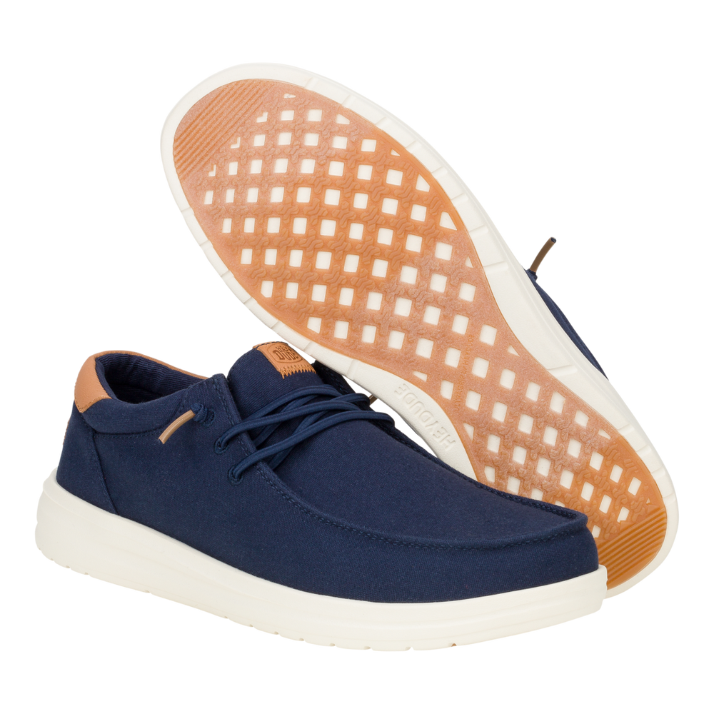 Men's Paul Canvas Navy Blazer