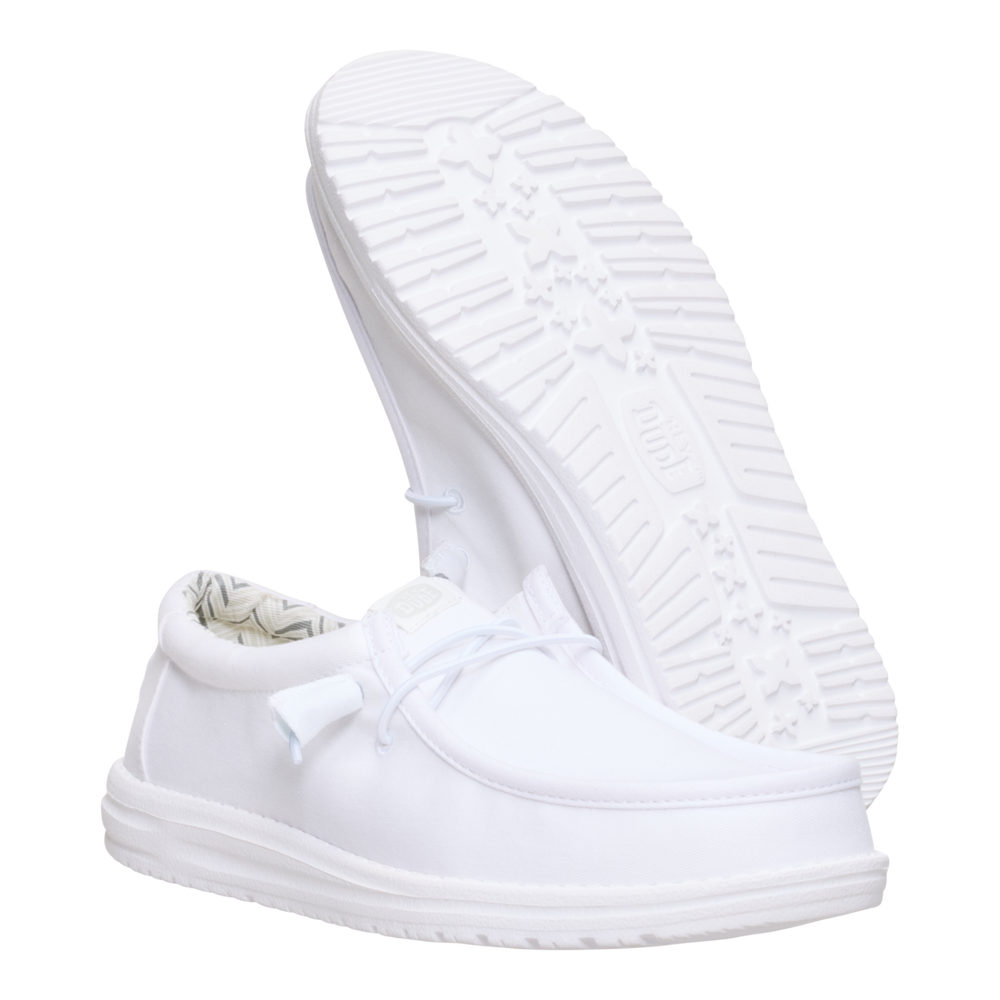 Men's Wally Stretch Canvas White/White