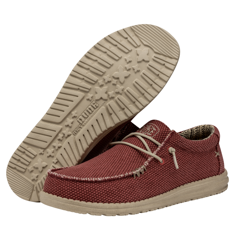 Men's Wally Braided Pompeian Red