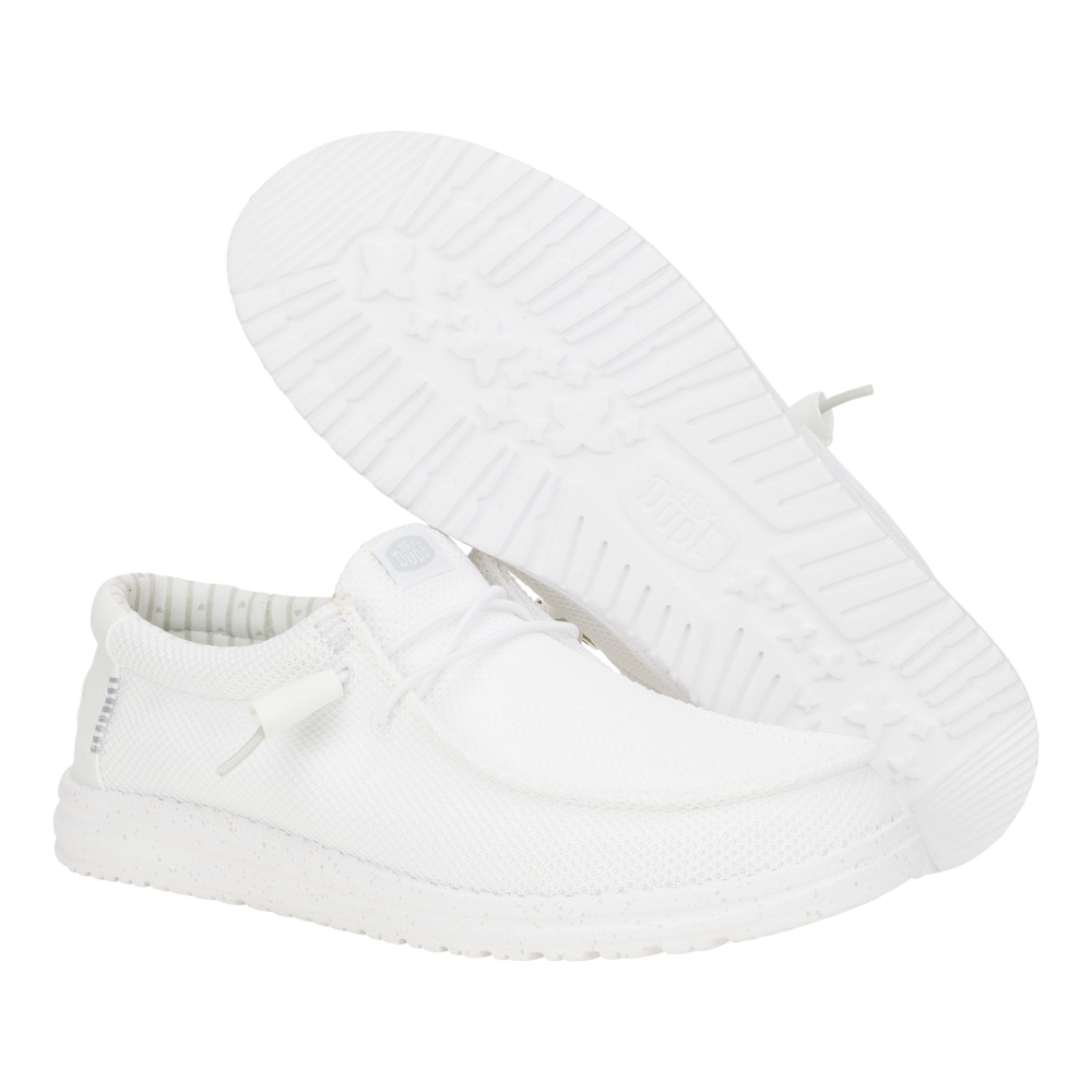 Men's Wally Stretch Mesh White