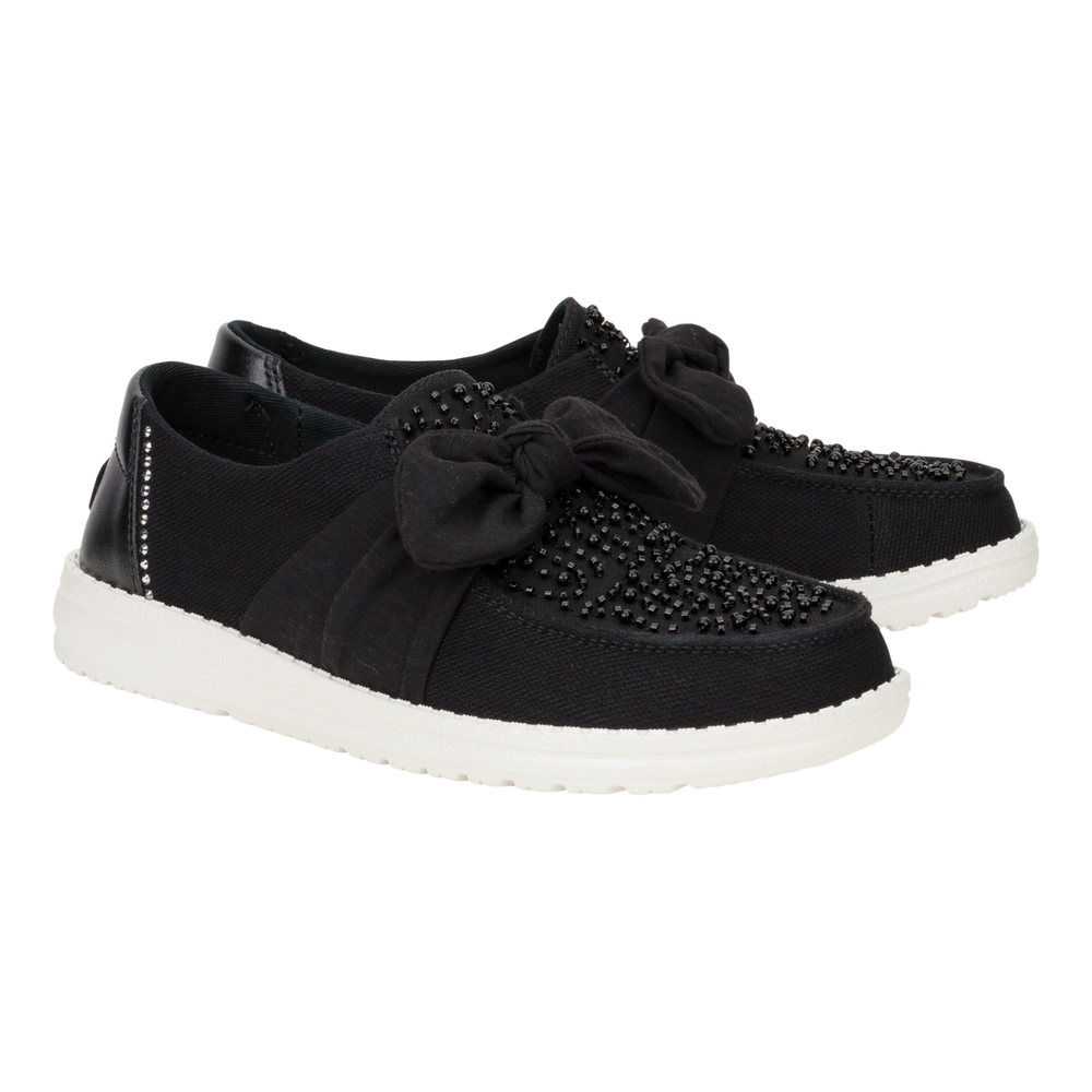 Women's Wendy Bow Embellishment Black