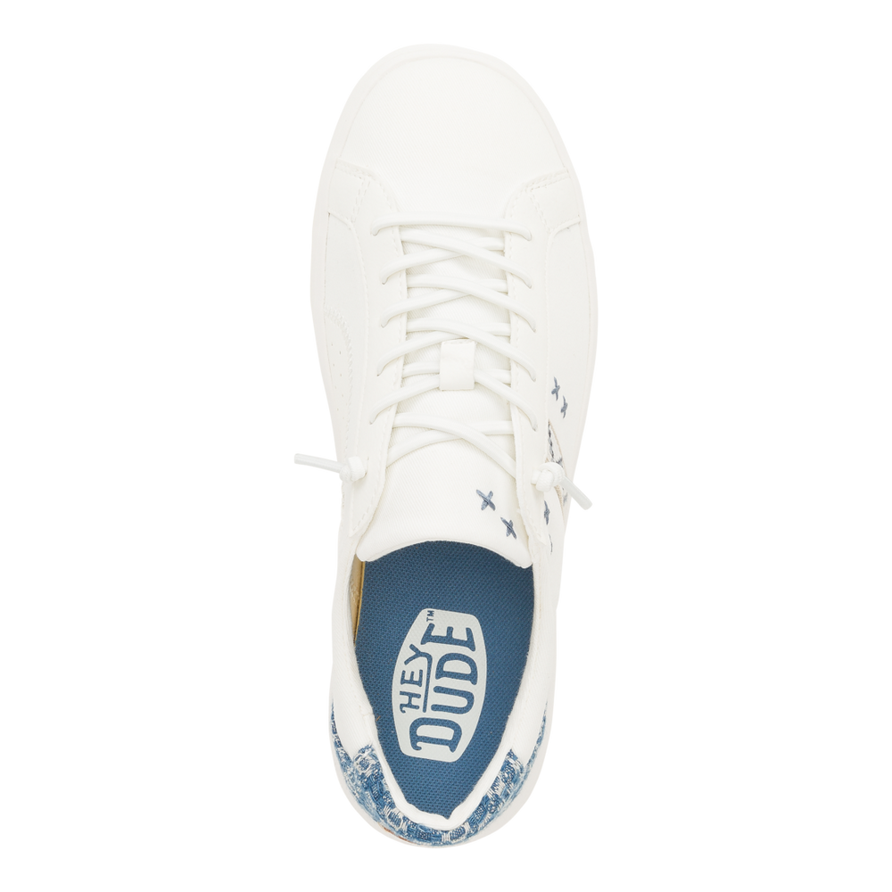 Karina Crafted Boho White Blue