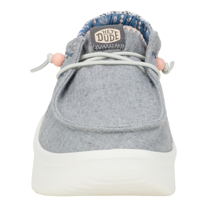 Womens Wendy Peak Chambray Woven Grey